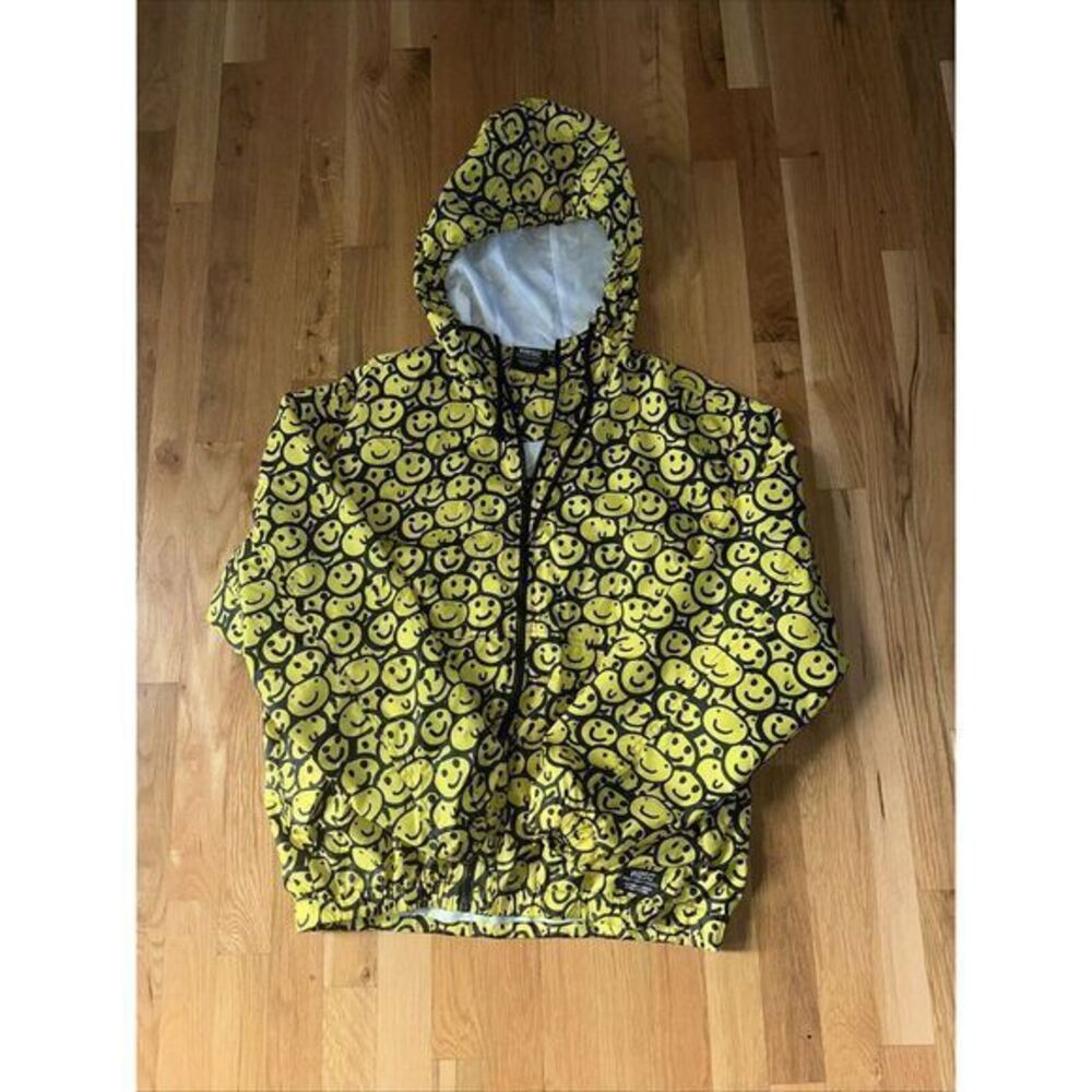 WESC America‎ Inc Mike Smiley Face AOP Hoodie Size M